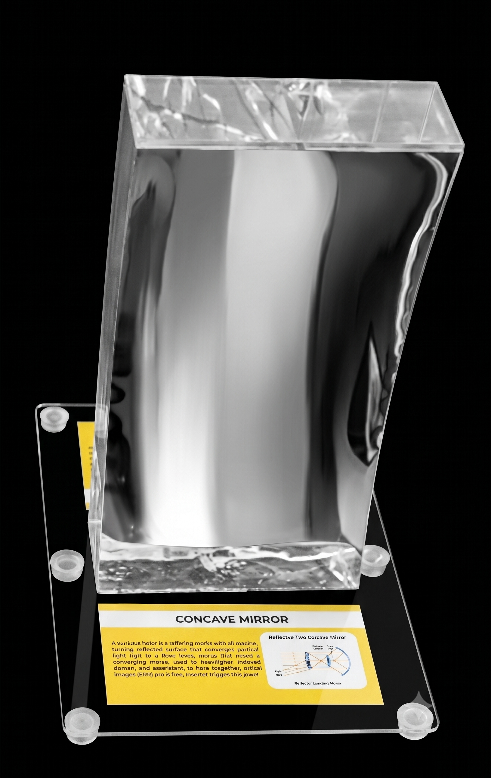 Curved Image due to Mirror